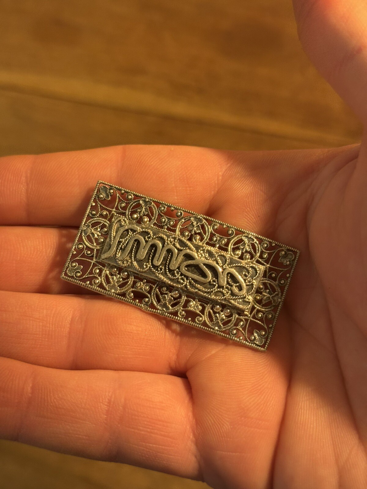 Brosche Massiv Silber Berber - image 3