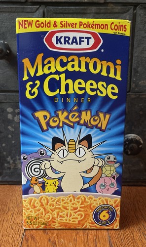 Meowth Pokémon 6 of 6 Macaroni & Cheese Kraft Factory Sealed Full New Expired