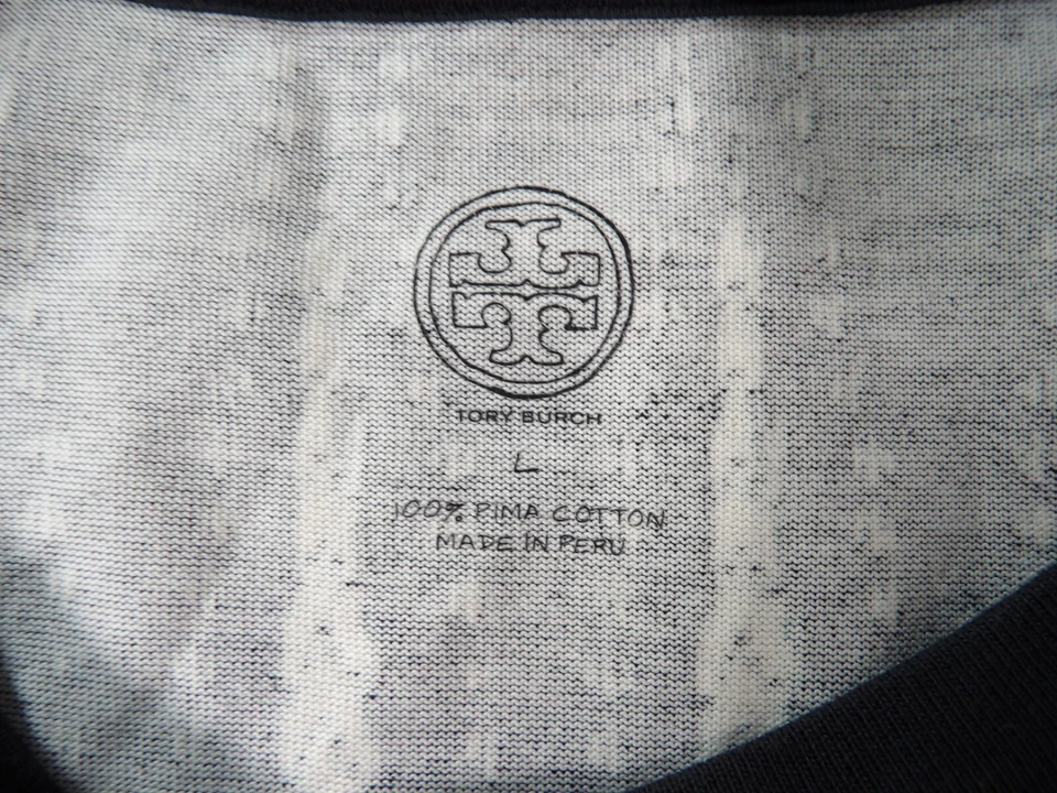 Vestido Tory Burch Grande Tejido Bologano Azteca Pima Algodón Mini Manga Corta Foto 2 de 4