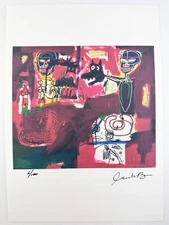 Jean-Michel Basquiat Original Vintage Art Print Lithograph Signed Limited COA