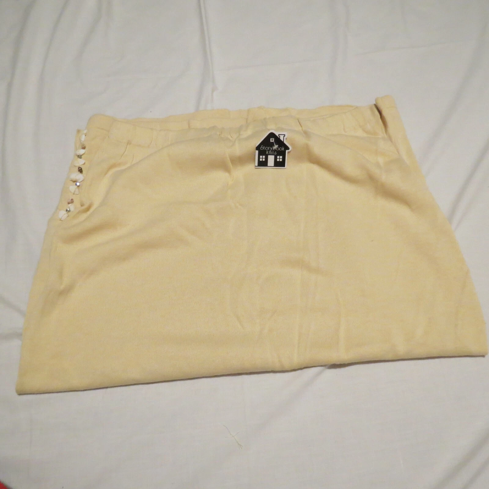 STORYBOOK KNITS WOMEN'S LONG SKIT W/ SEASHELL EMBILLISHMENT NWT