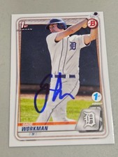 2020 Bowman GAGE WORKMAN Tiger In-Person Signed Autographed AUTO