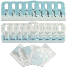 10 Pack Disposable Baby Bibs with Catcher Pocket Leakproof Lining for Toddler