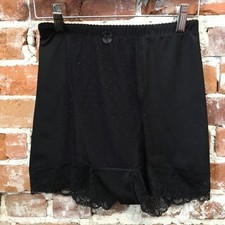 Rhonda Shear Black Mesh Dot Pin-Up Retro High Waist Panties New