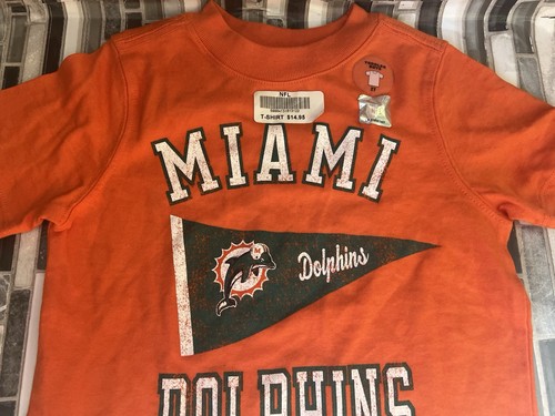 Neu mit Etikett NFL Miami Dolphins Kinder Shirt orange Größe 2T - Bild 3 von 6