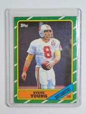 1986 Topps Steve Young Rookie Card RC. rookie card picture