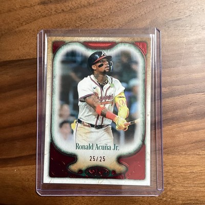 2026 Topps Tier One Ronald Acuna Jr Red Foil Parallel 25/25 Bookend Last Printed