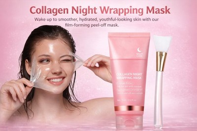 Kollagen Nacht Wickelmaske Schlaf Peel & Glow Elastizität Boost koreanische Hautpflege