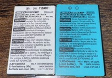 OFFICIAL OEM Nintendo GBA Game Boy Advance SP Replacement Battery TESTED AGS-003