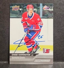 2023-24 Upper Deck CHL Chase Harrington Star Rookies Auto Signed IP Chiefs