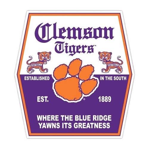 Clemson Tigers Sticker NCAA Football Die Cut Laminated | eBay