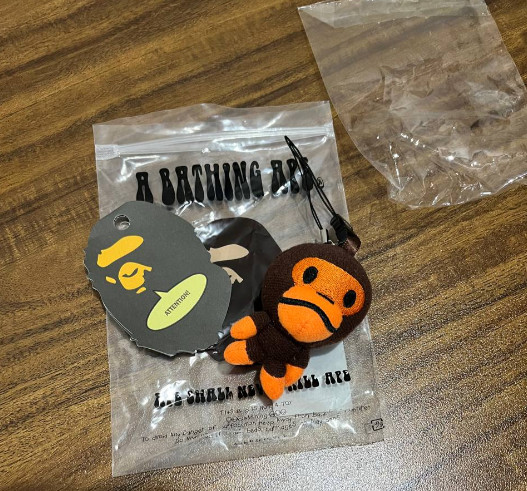 A Bathing Ape Baby Milo Plush Keychain Doll BAPE Bag Charm Gift - New 2026