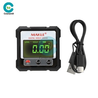 360° Magnetic Digital Level Angle Finder Protractor Inclinometer Rechargeable