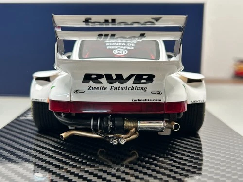 TGM Model 1/18 Porsche RWB 964 White apple Resin Model Car--89# - Picture 6 of 13