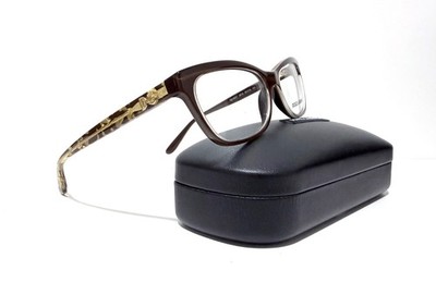 DOLCE & GABBANA DG 3221 2918 SHINY BROWN GOLD RX EYEGLASSES 53-16-140 MM ITALY