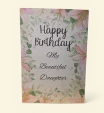 5x7 Inches Happy Birthday Greeting Card For My Daughter Hm