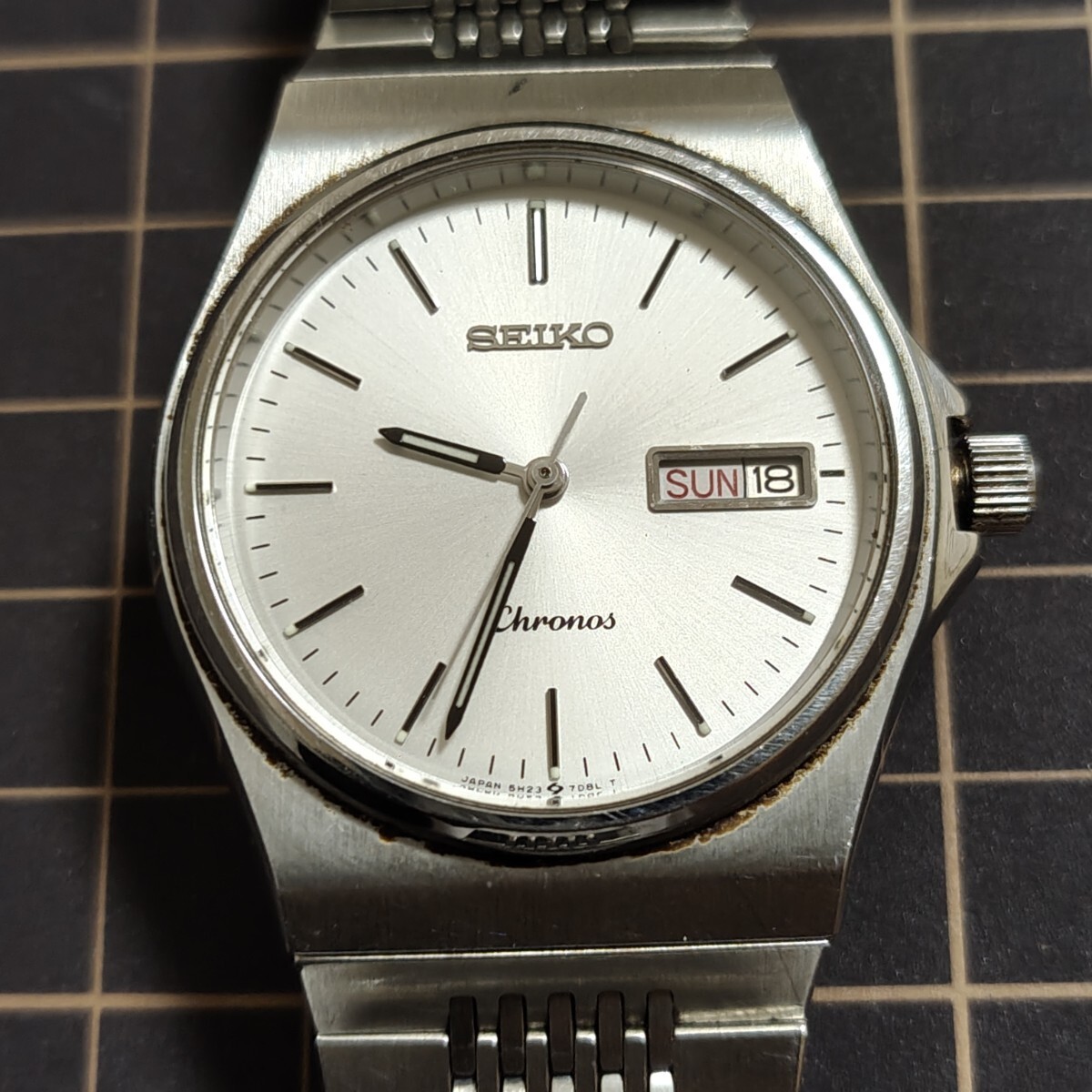 Seiko Chronos 5H23-7D20 Men's Quartz Watch | eBay