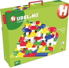 HUBELINO Kugelbahn Baukasten maxi (213-teilig) Baukasten-Set Maxi Kugelbahn