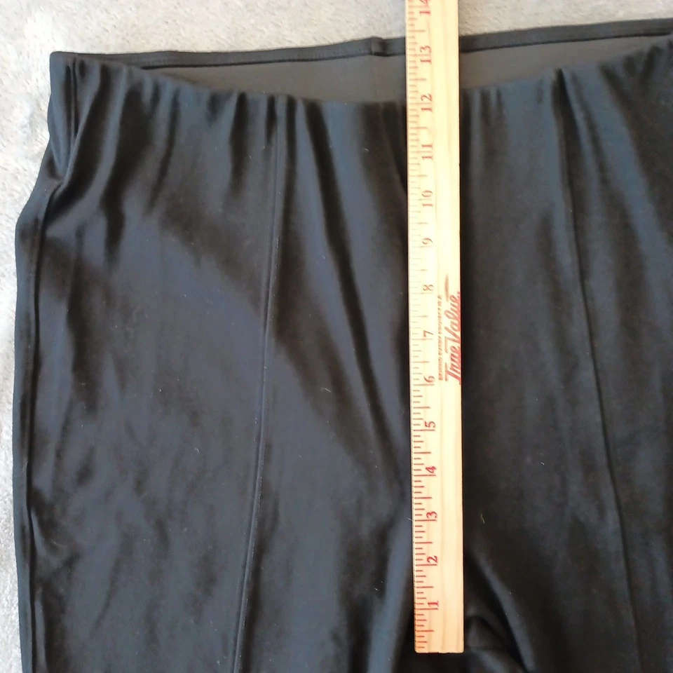 Pantalones al tobillo Old Navy para mujer grandes negros ajustados tiro alto 30x25 Foto 3 de 4