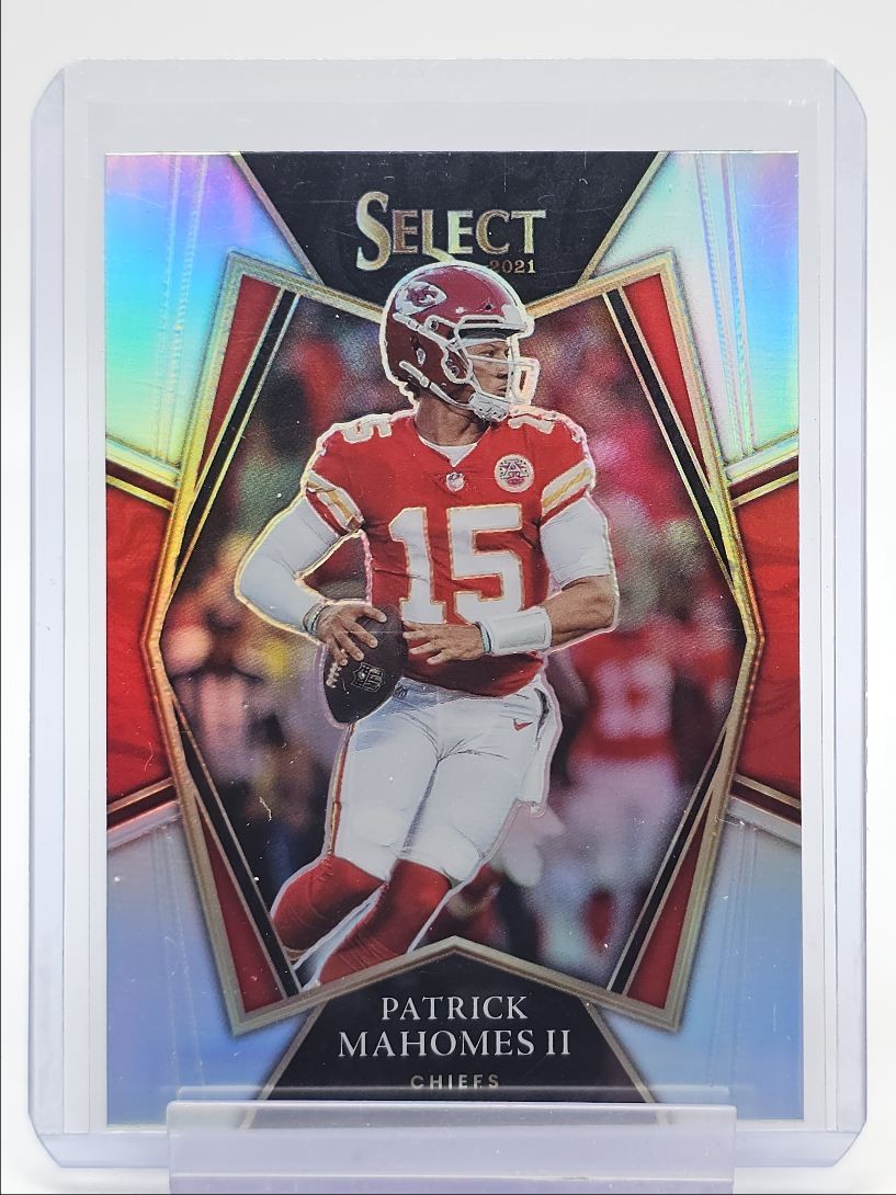 PATRICK MAHOMES II 2021 SELECT PREMIER LEVEL SILVER PRIZM CHIEFS Q3702