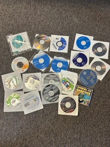 Lot Of 20 Older Computer Software CD’s Various Subjects Games’ Collect Gift