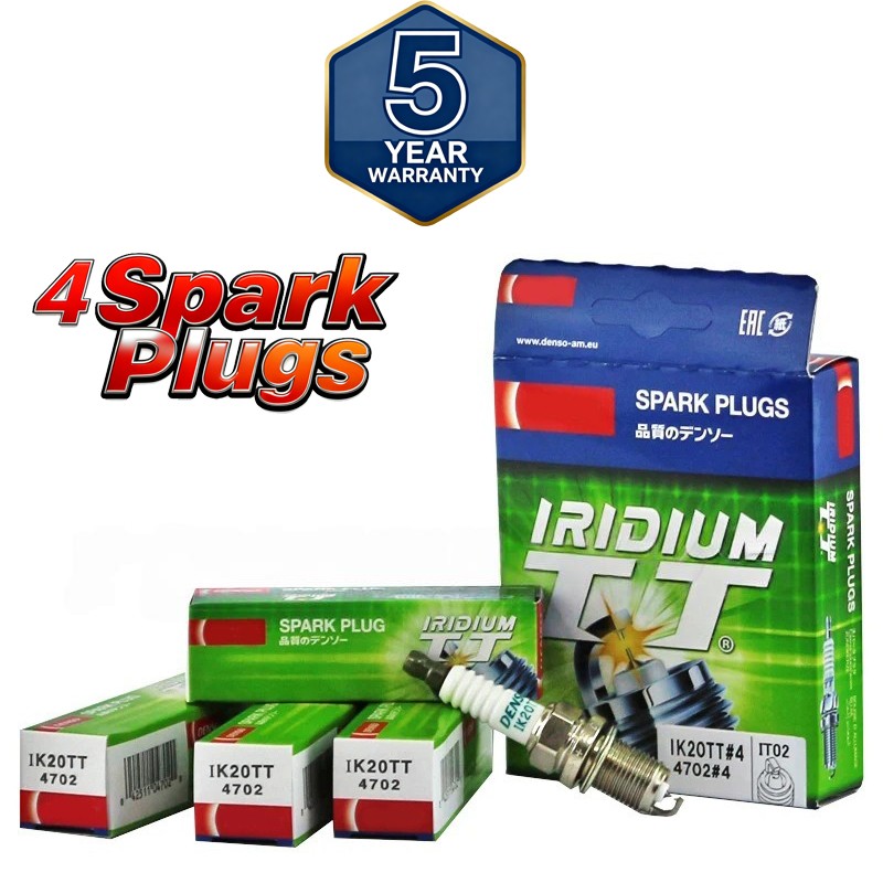 4Pcs Denso IK20TT 4702 Iridium Spark Plugs For Audi Chery VW Jeep Subaru