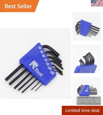 7-Piece Mini Hex Key Allen Wrench Set - Reliable Chrome Vanadium Steel Tools