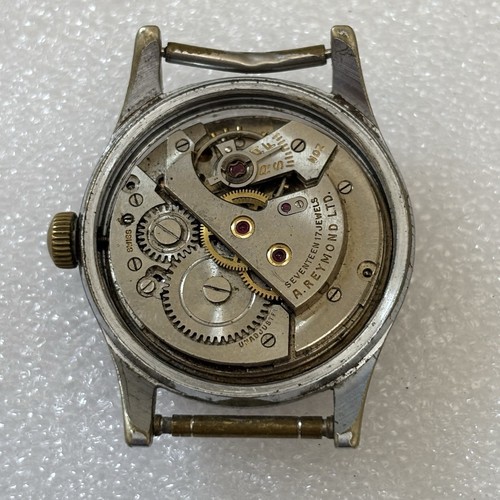 Defekte Vintage Unitas Incabloc Military Style Herren Armbanduhr A Reymond Ltd - Bild 2 von 3