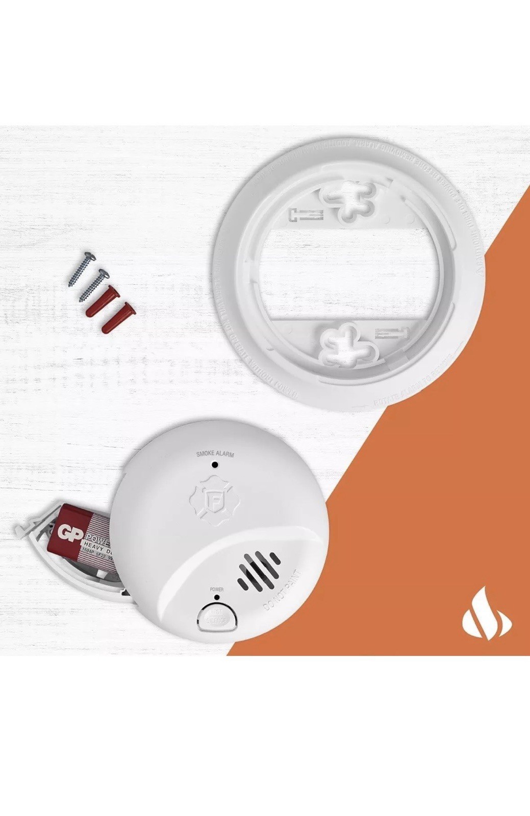 (3-Pack) BRK SMI100 BATTERY OPERATED SMOKE ALARM