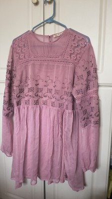 Indigo Thread Co. Size XL Trimmed & Embroidered Long Sleeve Top (I?