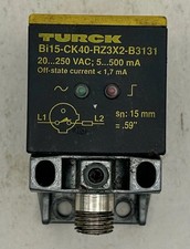 Turck BI15-CK40-RZ3X2-B3131 Inductive Proximity Sensor 15mm 20-250VAC