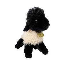 Miyoni by Aurora Black Lamb Sheep Plush Stuffed Animal Toy 7 inch
