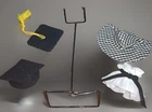 1960s Vintage Original Barbie Doll Hats & Doll Stand Lot of 5 by Mattel