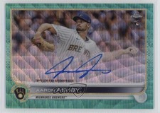 2022 Topps Chrome Rookie Aqua Wave Refractor 38/199 Aaron Ashby #RA-AA Auto 06rp