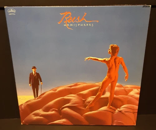 RUSH HEMiSPHERES ViNYL LP RECORD ALBUM w/ POSTER 1978 U.S. MERCURY SRM-1-3743
