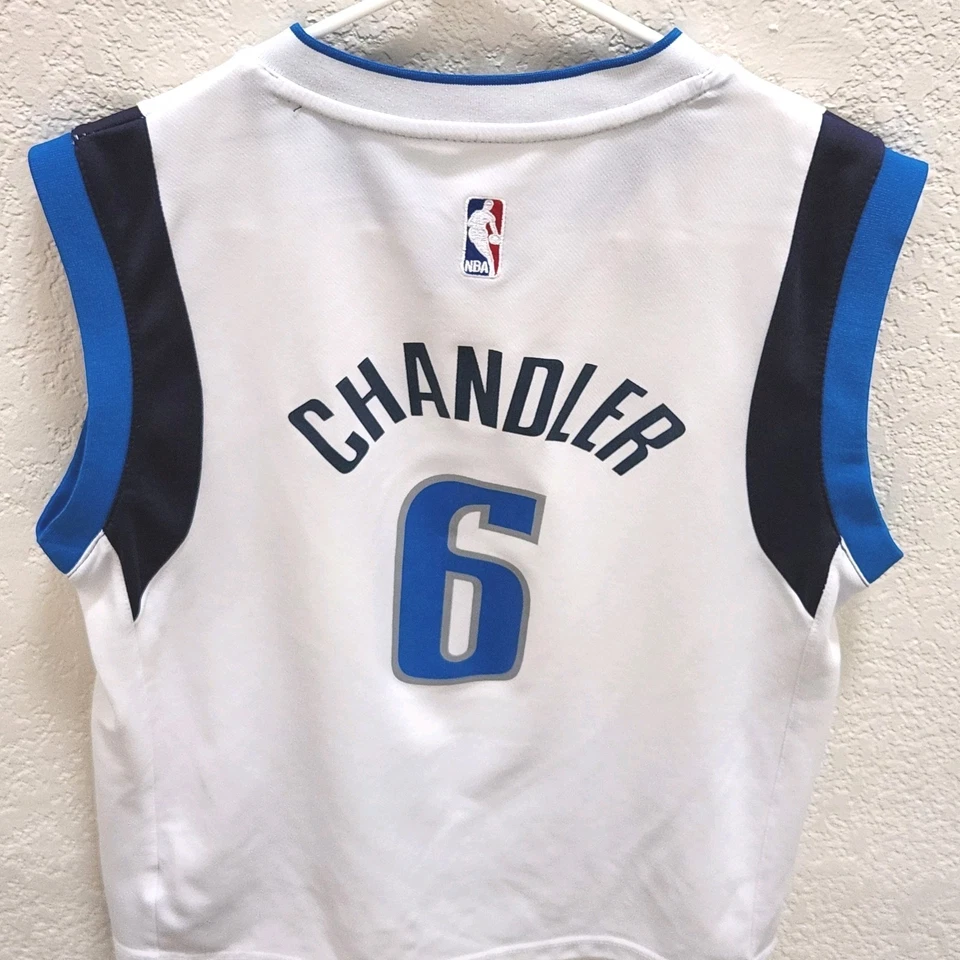 Camiseta Adidas NBA Dallas Mavericks local Tyson Chandler #6 juvenil grande 14-16 Foto 3 de 4
