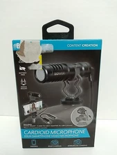 Bower Cardioid Condenser Microphone for Smartphones and DSLR  New 