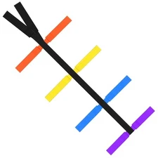 ASA TECHMED Backboard Spine Board Straps, Color Coded, Industrial Grade Medic...