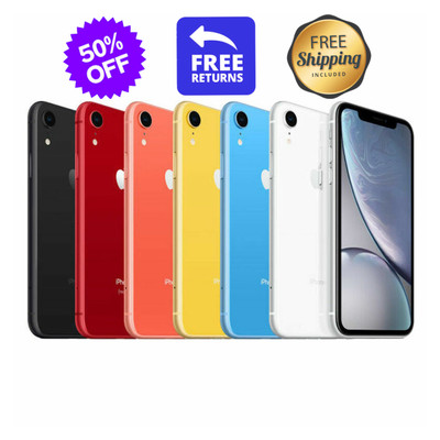 Apple iPhone XR 64GB Unlocked Verizon At&t Tracfone (GSM + CDMA