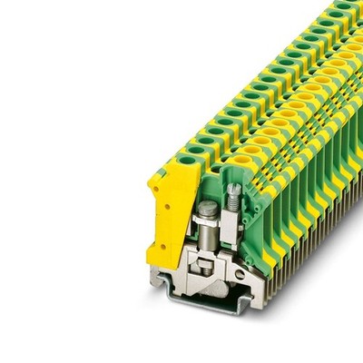 2pcs PHOENIX USLKG 6 N 0442079 Ground Terminal 2 Connections Green-yellow New  K
