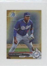 2017 Bowman Chrome Minis Prospects Gold Refractor 40/50 Starling Heredia 07i7