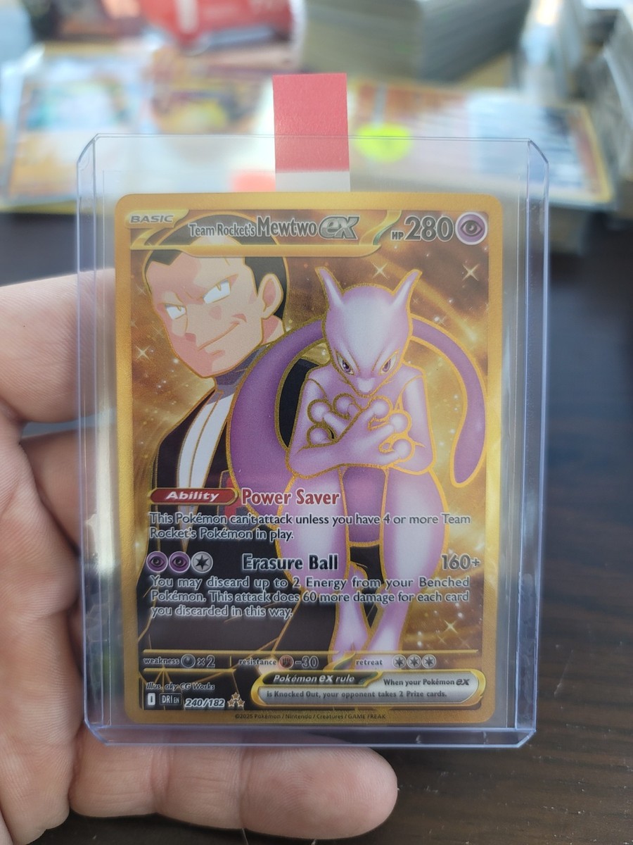 Pokémon Team Rocket's Mewtwo ex 240/182 Sv10: Destined Rivals Holo