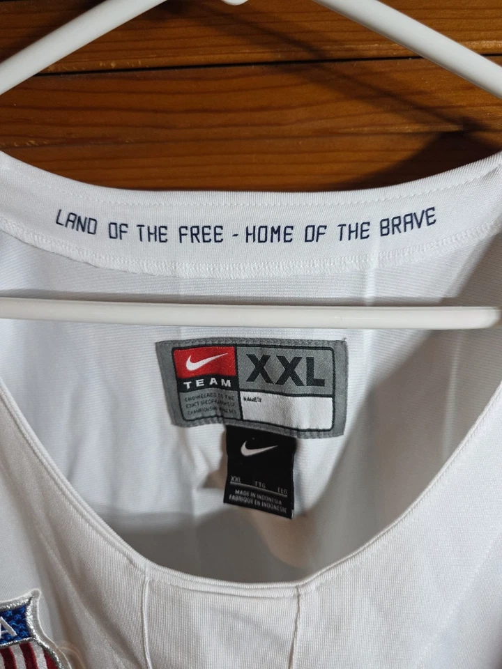 2018 NIKE TEAM USA UNITED STATES HOCKEY JERSEY OLYMPICS NHL WHITE SIZE XXL 2XL - Image 4 of 4