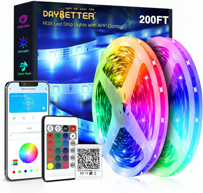 Led Strip Lights 200 Ft (2 Rolls of 100 Ft) Ultra Long Smart Light Strips with A