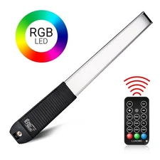 RGB Photography Light Wand Handheld LED Video Light 30 Colors w/ Remote Control