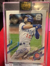 David Bote 2022 Topps Archives Signature Series Auto Chicago Cubs Auto /99
