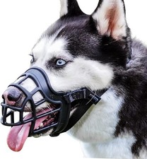BARKL Dog Muzzle, Basket Muzzle Anti Biting Chewing, Sturdy Lightweight