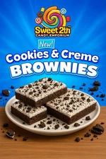 Little Debbie Big Pack Cookies & Creme Brownies,- Chocolate cookie crumbles 4pc.