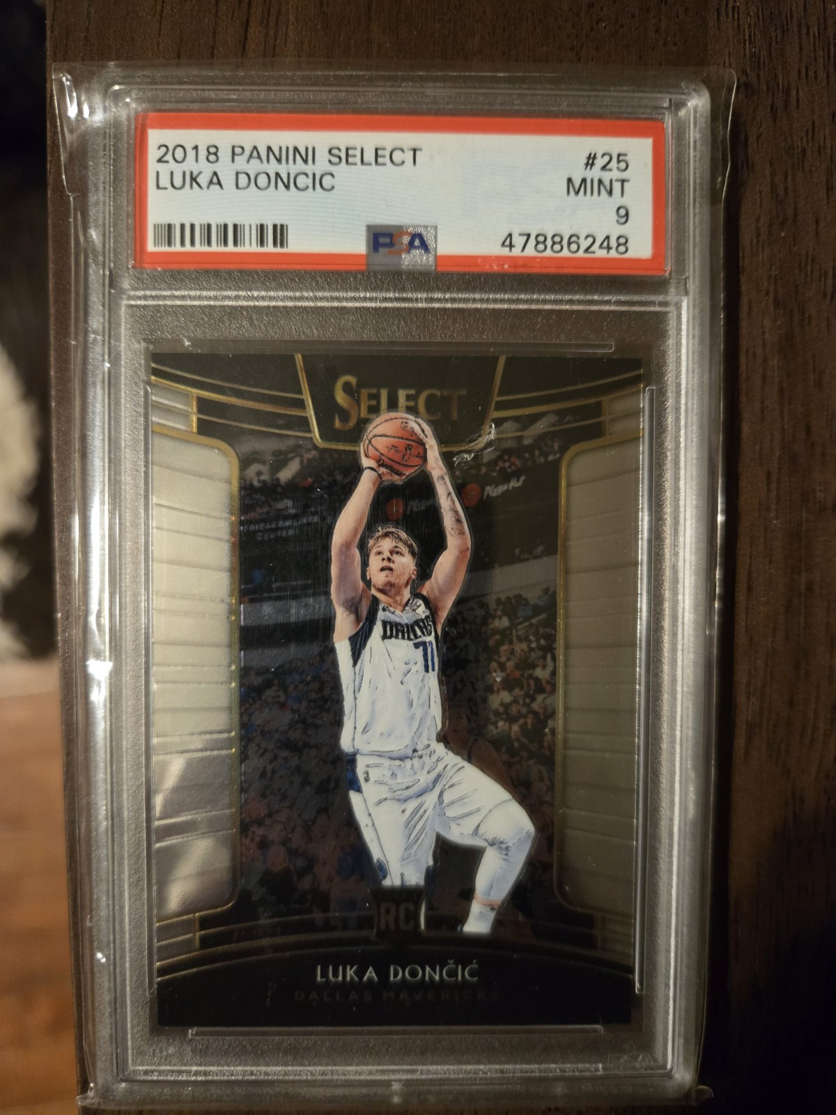 2018 Panini Select Luka Doncic Rookie #25. Psa 9