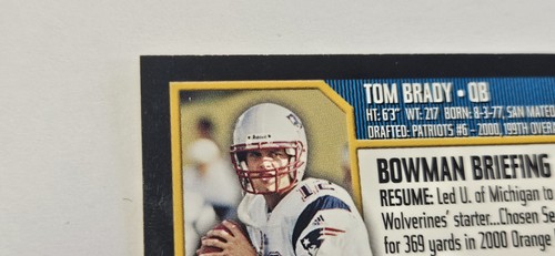 2000 Bowman TOM BRADY Rookie RC Card #236 New England Patriots - See Pictures - - Picture 14 of 17